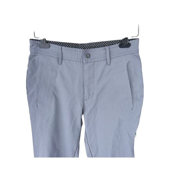 Lululemon Commute Pants Mens 30 x34 gray pinstripe with zipper pockets travel - Picture 3 of 8